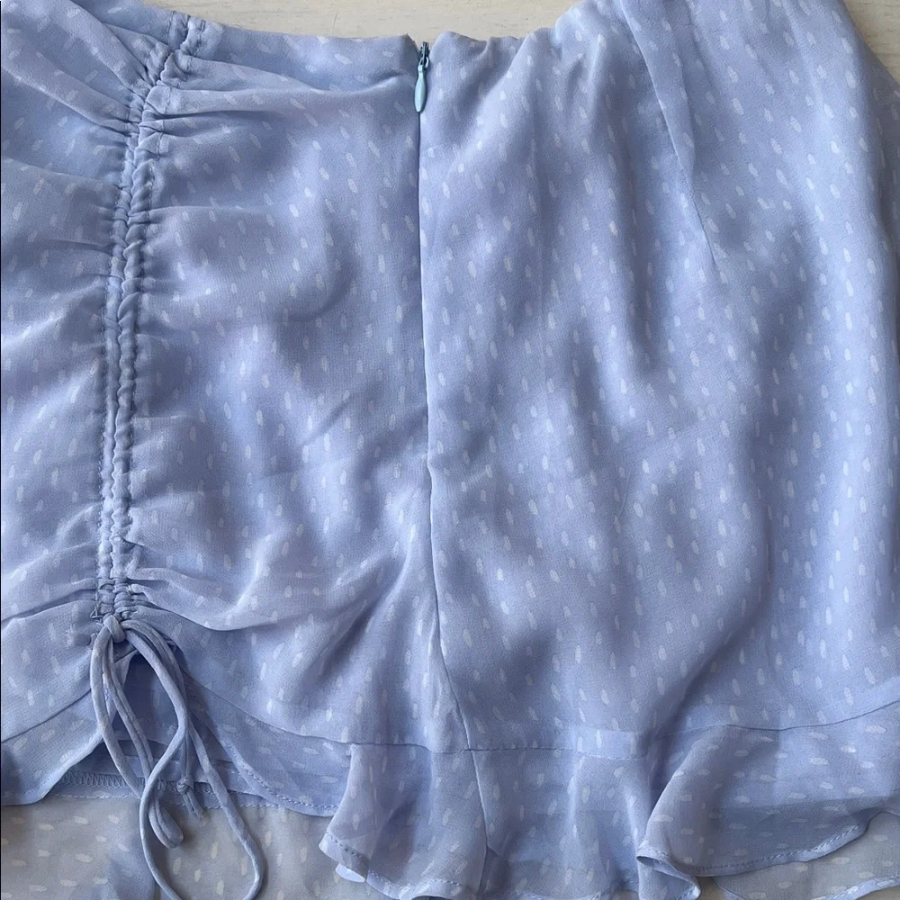 Rouched Ruffle Mini Skort - Picture 5 of 7